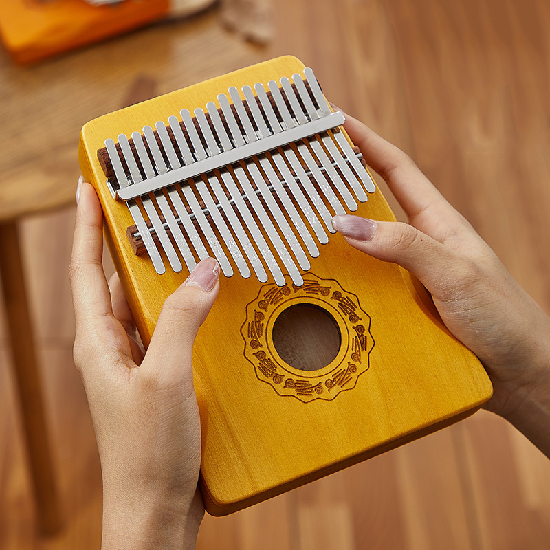 Musical Instrument Of Keyboard - Hluru 17 Key Kalimba Finger Piano