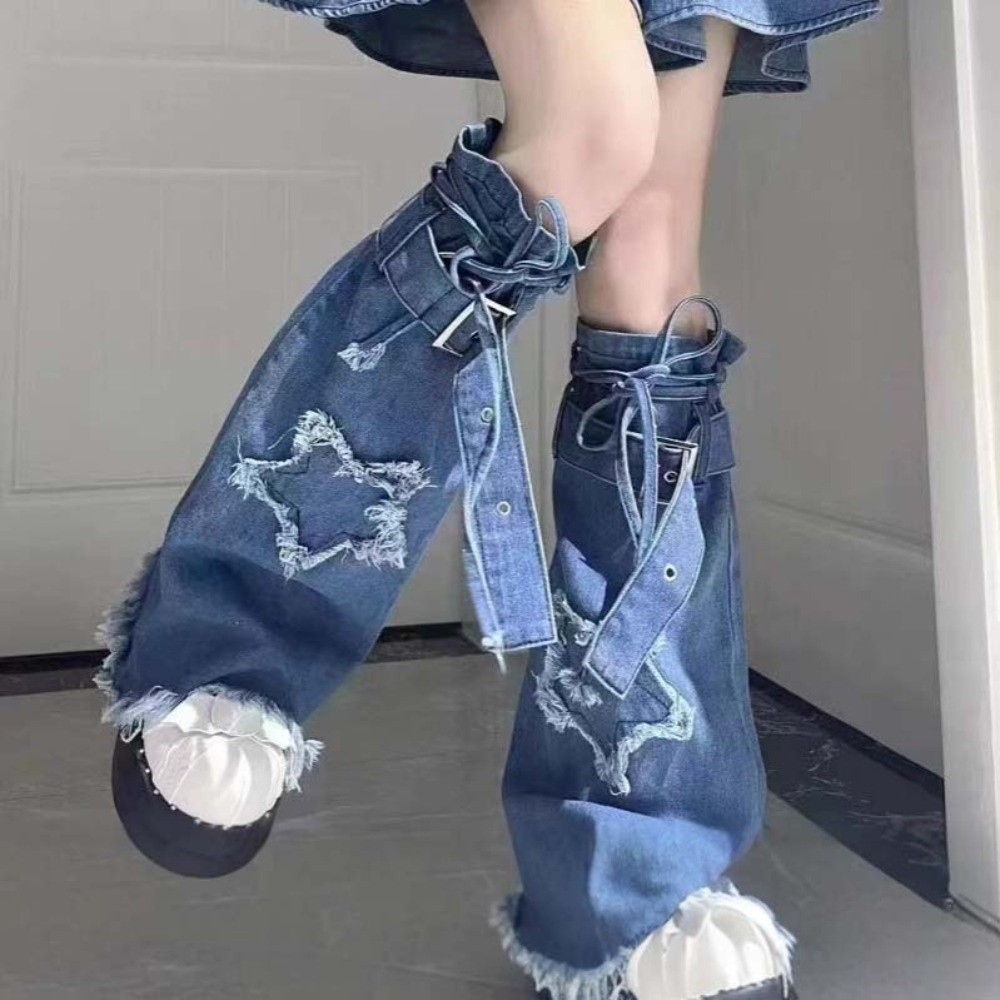 Musical Instrument Japanese - Japanese JK Lolita Y2K Denim Leg