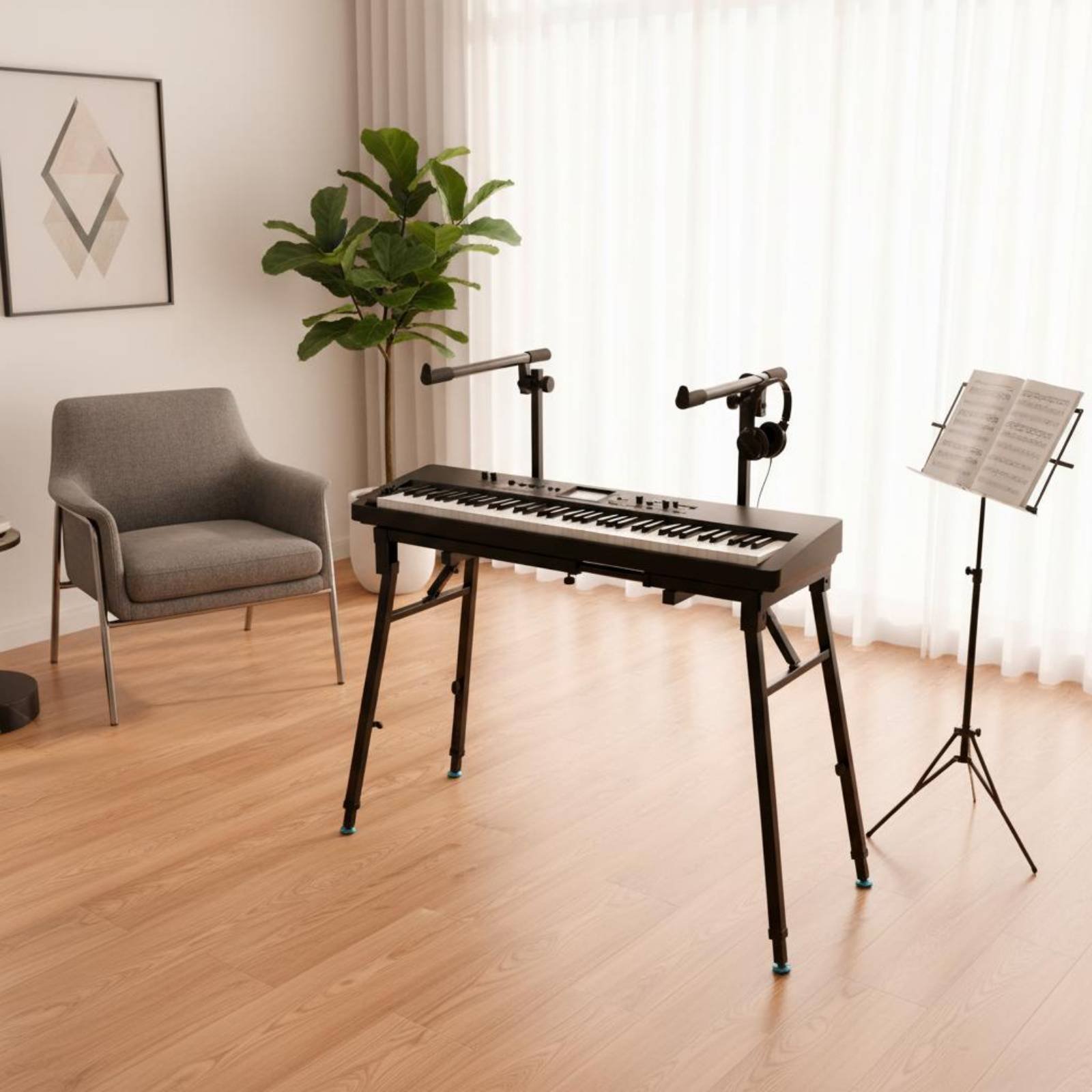 Folding Keyboard Stand Portabl - đánh giá và giá Musical Instrument Of Keyboard