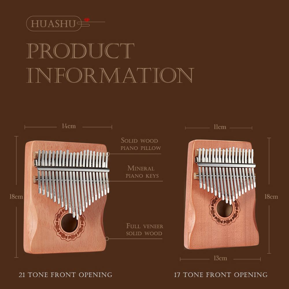 Hluru 17 Key Kalimba Finger Pi - đánh giá và giá Musical Instrument Of Keyboard