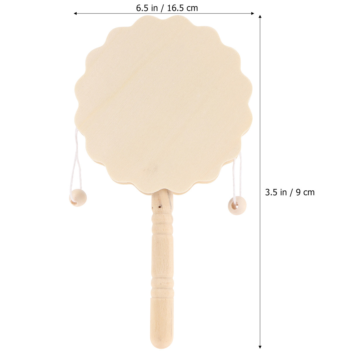 5Pcs A Drum Shaped Rattle Wood - đánh giá và giá Musical Instrument Diy