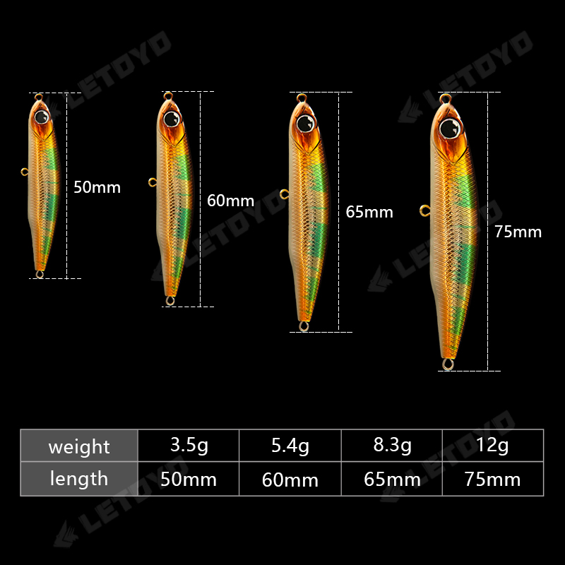 PERO 50mm/3.5g 60mm/5.4g 65mm/ - đánh giá và giá Rain Stick Percussion