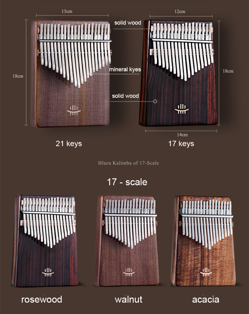 Hluru Kalimba 17 Keys with Hol - đánh giá và giá A Musical Instrument With Keys