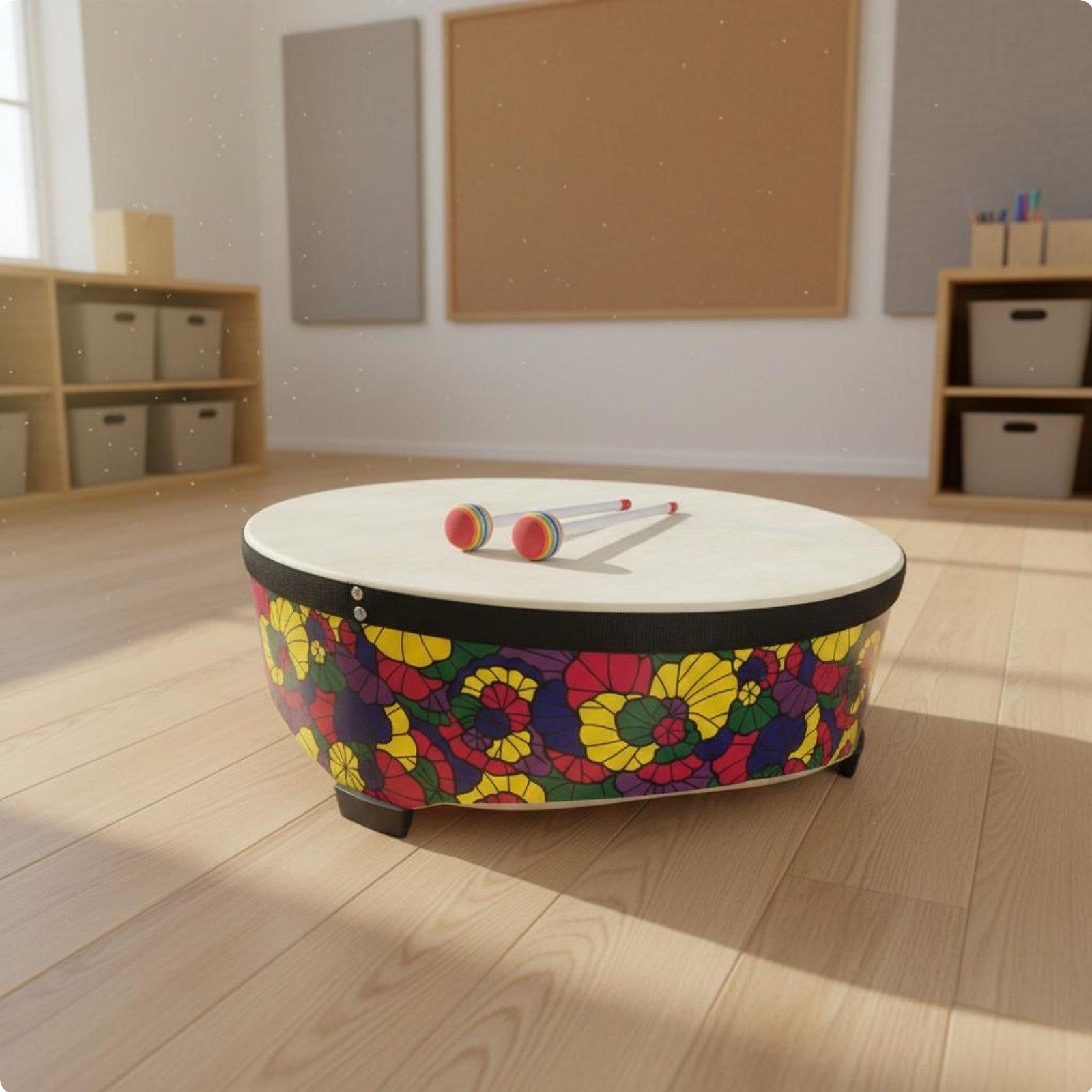 22 Inch Wooden Kids Floor Drum - đánh giá và giá Musical Instrument Groups