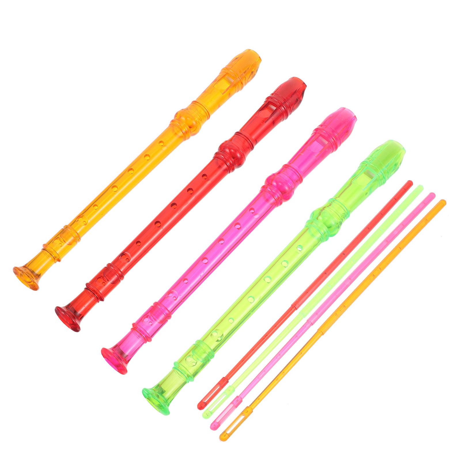 4Pcs Transparent 8 Hole Sopran - đánh giá và giá Musical Instrument Recorder