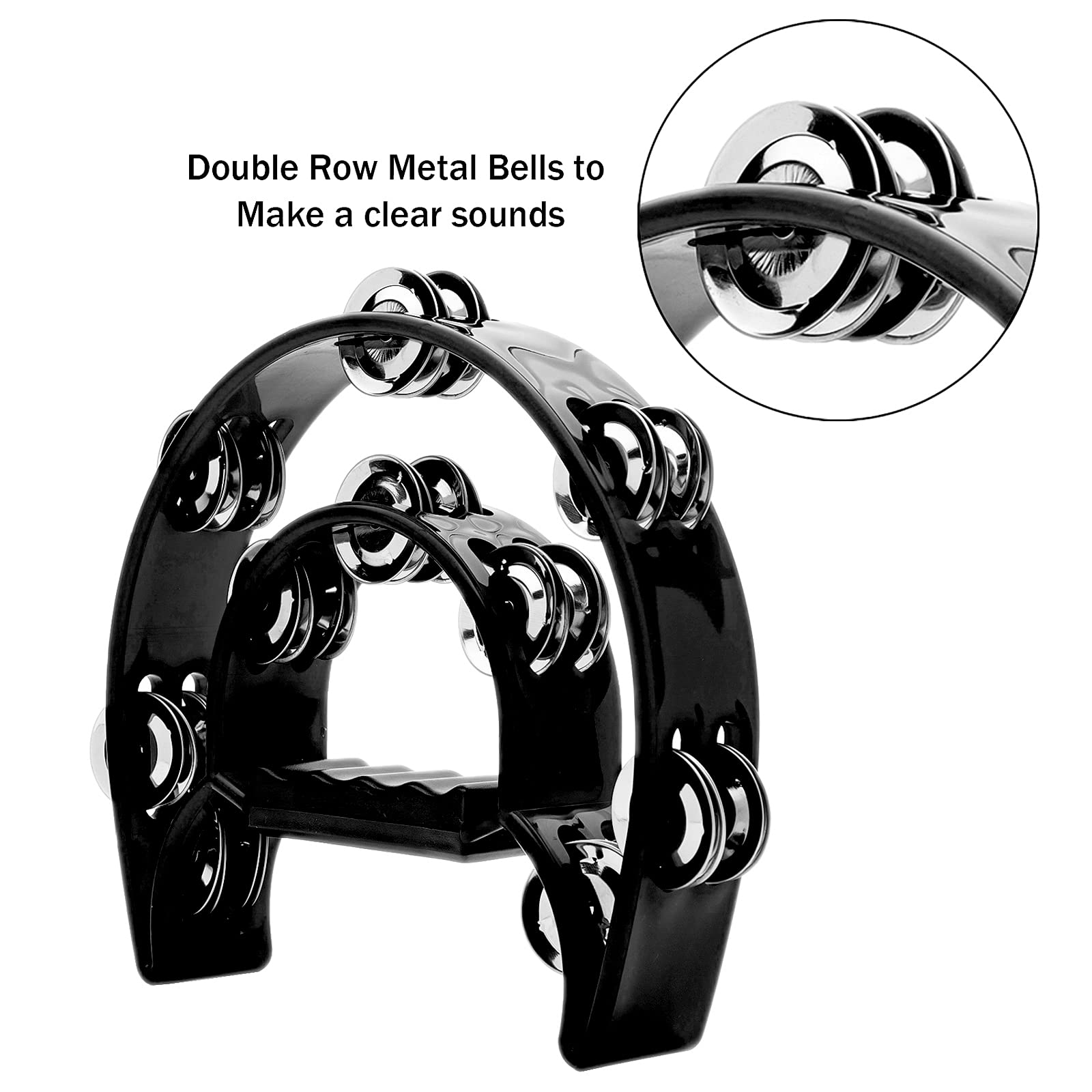 Tambourine Double Row Metal Ji - đánh giá và giá Musical Instrument Tuba