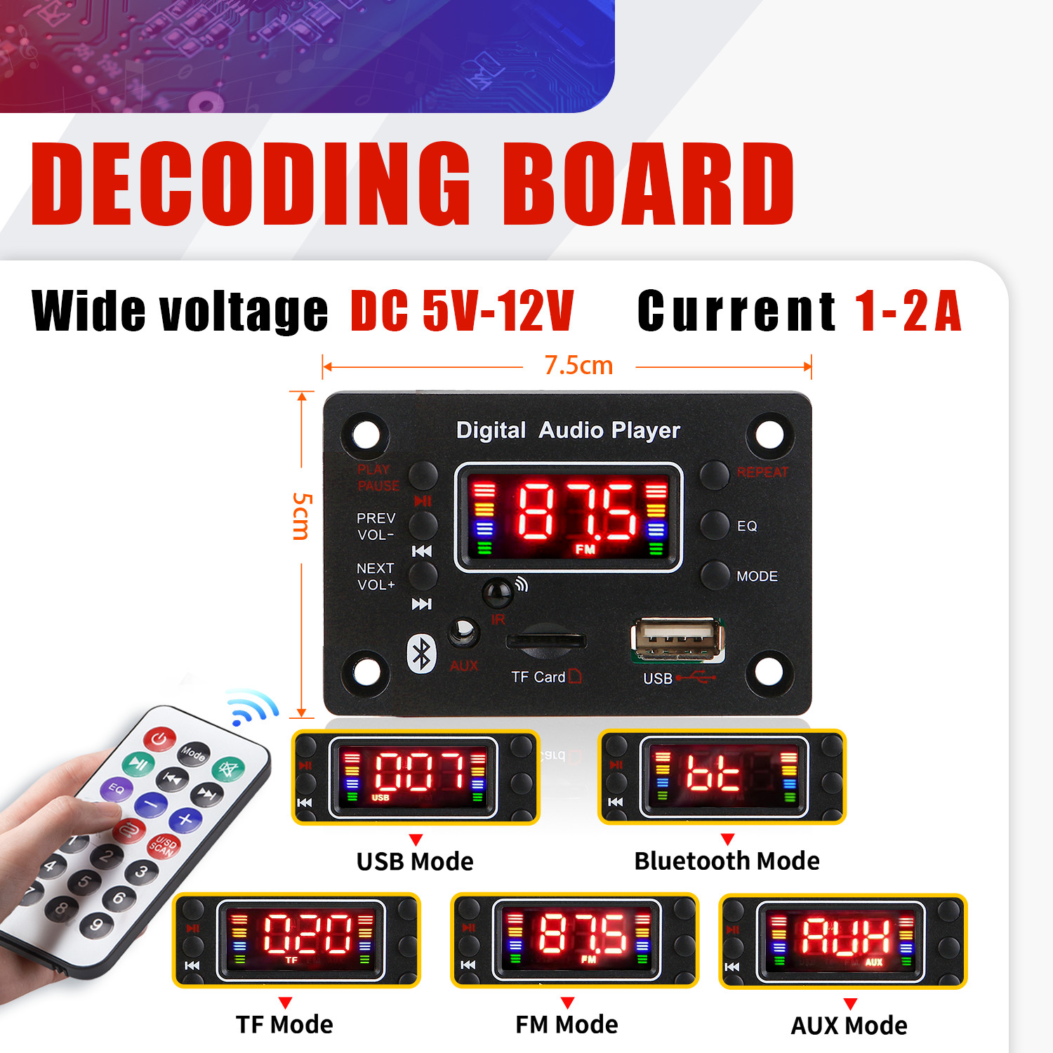 12V Wireless Handsfree Bluetoo - đánh giá và giá Musical Instrument Recorder
